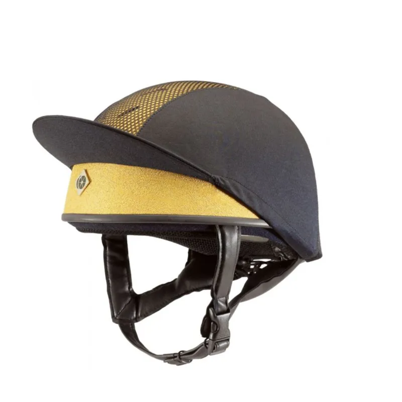Charles Owen Pro II Jockey Skull - Round Fit - Gold